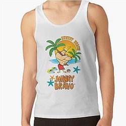 Johnny Bravo 6 Tropical themed concept style Tank Top