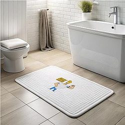 Johnny Bravo - The Muscle-Bound Protagonist Johnny Bravo Bath Mats
