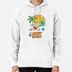 Johnny Bravo 6 Tropical themed concept style Poster style mode version Pullover Hoodie