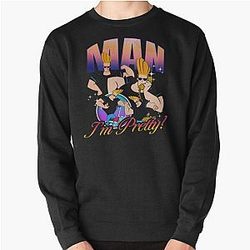 Vintage Johnny Bravo Tee 90s Cartoon Bootleg Shirt Pullover Sweatshirt