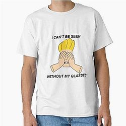 Johnny Bravo I Can't Be Seen Without My Glasses Classic T-Shirt