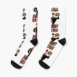 Johnny Bravo Merry Christmas Socks