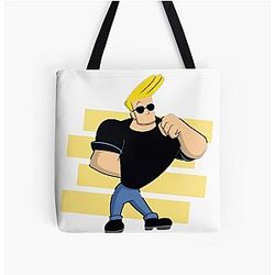 Johnny Bravo Essentials Products Trending All Over Print Tote Bag