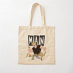 Johnny Bravo Cotton Tote Bag