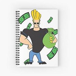 Rich Johnny Bravo Spiral Notebook