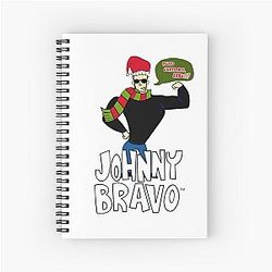 Johnny Bravo Christmas Spiral Notebook