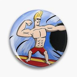 Surf's up with Johnny Bravo Pin