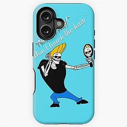 Johnny Bravo skeleton iPhone Tough Case