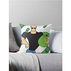 Rich Johnny Bravo Throw Pillow