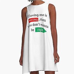 If Loving Me is Wrong Johnny Bravo A-line Dress