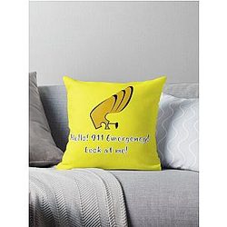 As Handsome as Johnny Bravo Throw Pillow