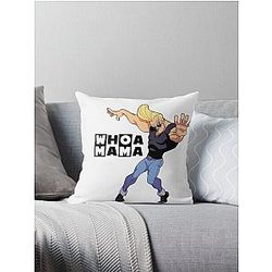 Johnny Bravo Cartoon Network 90s anime Throw Pillow