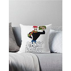 Johnny Bravo Christmas Throw Pillow
