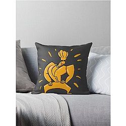 Golden Throw Pillow