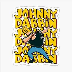 Johnny Bravo Dabbing Sticker