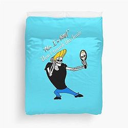 Johnny Bravo skeleton Duvet Cover