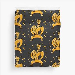 Golden Johnny Bravo Duvet Cover