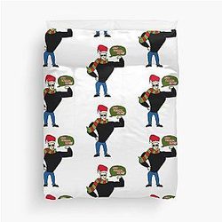 Johnny Bravo Merry Christmas Duvet Cover