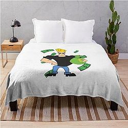 Rich Johnny Bravo Throw Blanket