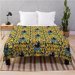 Johnny Bravo Dabbing Throw Blanket