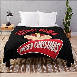 Johnny Bravo Christmas T-Shirt Throw Blanket