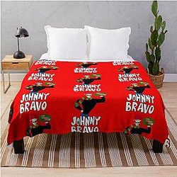 Johnny Bravo Merry Christmas Throw Blanket