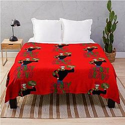 Johnny Bravo Merry Christmas Colourful Throw Blanket