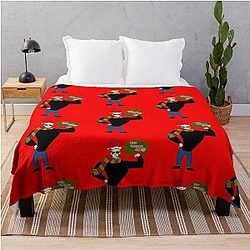 Johnny Bravo Merry Christmas Throw Blanket