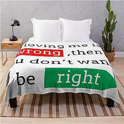 If Loving Me is Wrong Johnny Bravo Throw Blanket