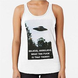 Believe What Last Week Tonight with John Oliver Racerback Tank Top