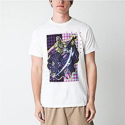 Death Diamond Pattern White Tee