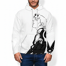 JoJo's Bizarre Adventure Hoodies - Giorno Giovanna Black and White Hoodie
