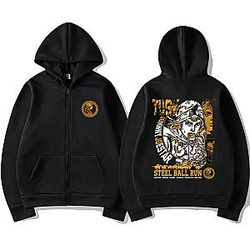 Adventure Johnny Joestar STEEL BALL RUN PTTT0503 JoJo's Bizarre Adventure Zipped Hoodies