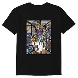Steel Ball Run Western Style Anime NTAN0704 JoJo's Bizarre Adventure T-Shirts