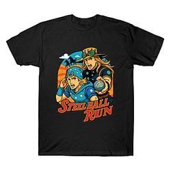 Steel Ball Run Race Across America NTAN0704 JoJo's Bizarre Adventure T-Shirts