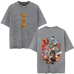 STEEL BALL RUN Manga PTTT1008 Washed  JoJo's Bizarre Adventure T-Shirts