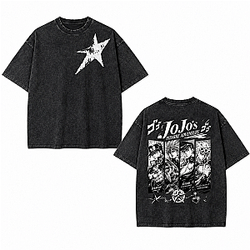 JoJo's Bizarre Adventure Anime Vintage Acid Washed NTMD1308 JoJo's Bizarre Adventure T-Shirts