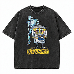 Bizarre Adventure Washed NTMD1408 JoJo's Bizarre Adventure T-Shirts