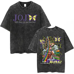 Jolyne Cujoh Stone Ocean Vintage Washed T Shirt Jojo Bizarre Adventure