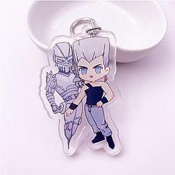 JoJo's Bizarre Adventure Keychains - Jean Pierre Polnareff and Silver Chariot Chibi Keychain