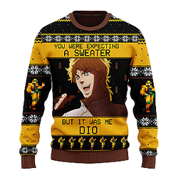 Dio It Was Me Jojos Bizarre Adventure Christmas Sweater Anime Gift