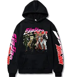 JoJo’s Bizarre Adventure Hoodies – Anime Harajuku JoJo Bizarre Adventure Kujo Jotaro Kakyoin Noriaki Hoodies