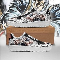 JoJo's Anime Shoes - Jean Pierre Polnareff Air Force Sneakers Manga Style Fan Gift PT06