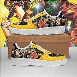 Jotaro Kujo Air Force Sneakers JoJo Anime Shoes Fan Gift Idea PT06