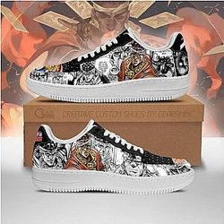 JJBA Anime Shoes - Muhammad Avdol Air Force Sneakers Fan Gift PT06