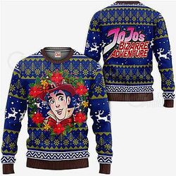Jonathan Joestar Ugly Christmas Sweater JoJo's Bizarre Adventure Anime VA11