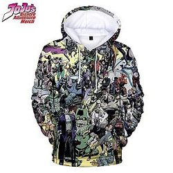 JoJo's Bizarre Adventure Hoodie All Jojo Characters