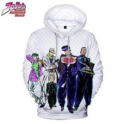 JoJo's Bizarre Adventure Hoodie Jojo Part 4 Characters