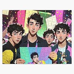 jonas brothers anime Jigsaw Puzzle