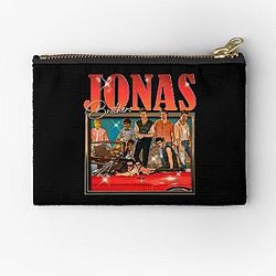 dark green background <<Jonas Brothers Band,JonasBrothers,Jonas Brothers Band,JonasBrothers,Jonas Brothers Band,JonasBrothers,Jonas Brothers Band,JonasBrothers>> Zipper Pouch